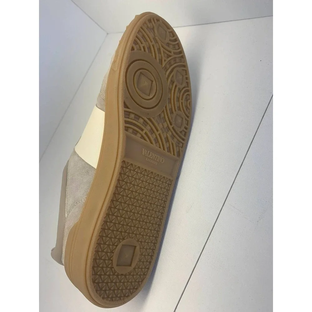 Valentino Garavani Upvillage Crosta Sneakers Beige Cream Lace Up Size‎ 9|39IT